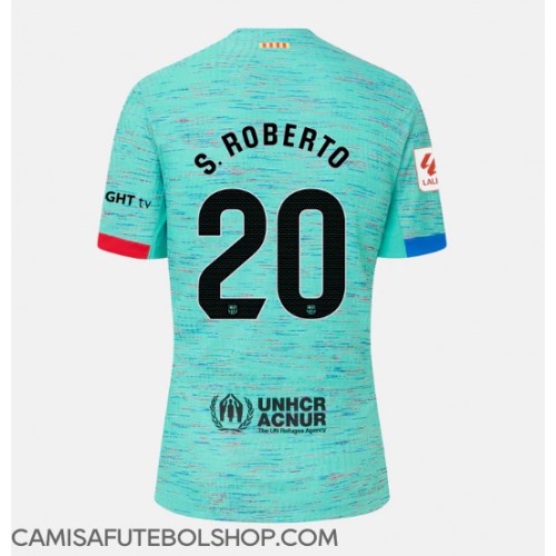 Camisa de time de futebol Barcelona Sergi Roberto #20 Replicas 3º Equipamento Feminina 2023-24 Manga Curta
